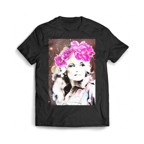 Dolly Parton Poster Retro Mens T-Shirt Tee