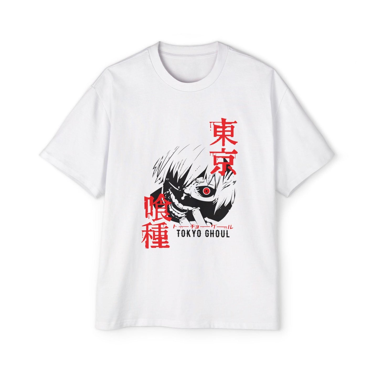 Tokyo Ghoul Men's Oversized Tee - Anime Shirt, Heavy T-Shirt, Tokyo Ghoul Mens Top, Graphic Tee, Japanese Manga Clothing