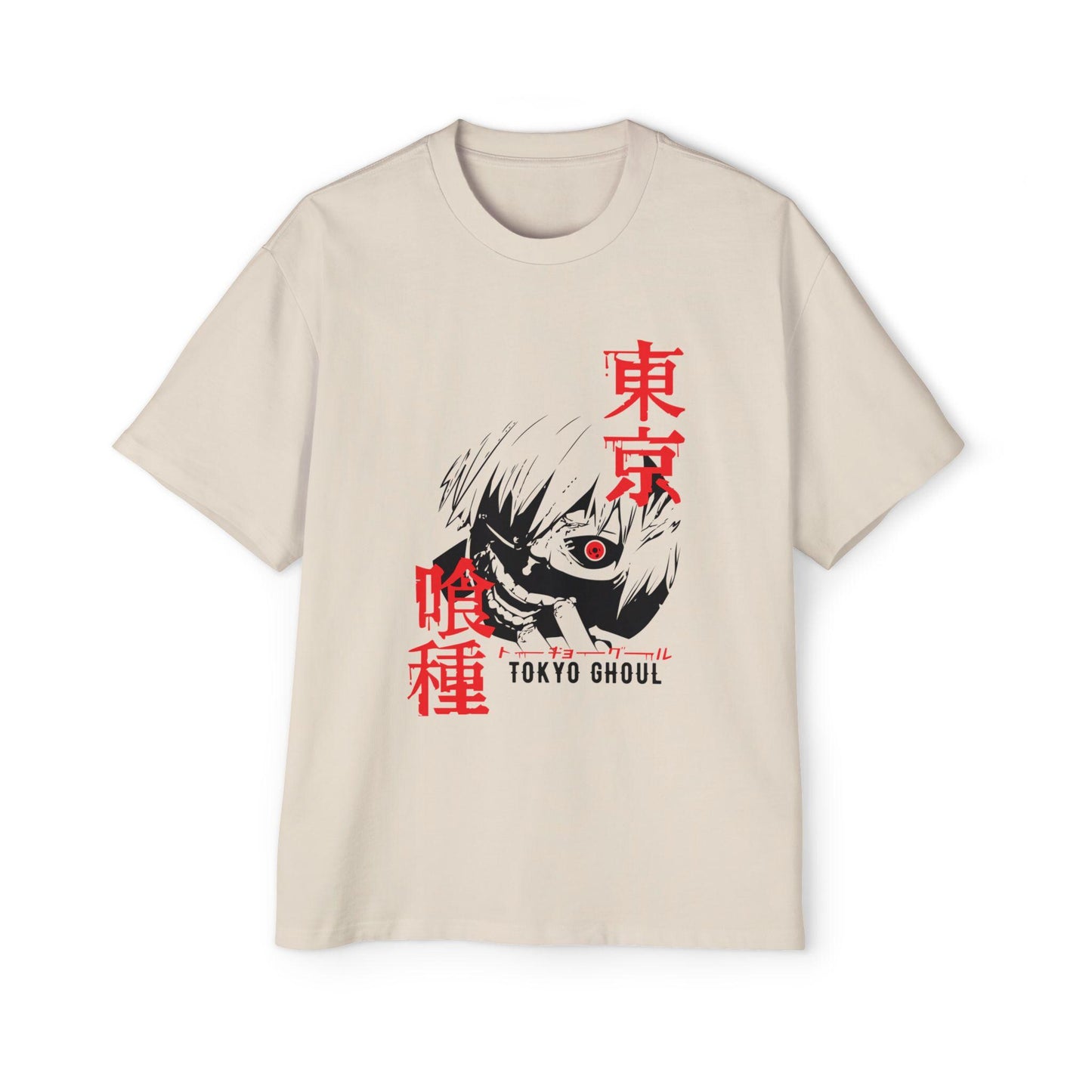 Tokyo Ghoul Men's Oversized Tee - Anime Shirt, Heavy T-Shirt, Tokyo Ghoul Mens Top, Graphic Tee, Japanese Manga Clothing