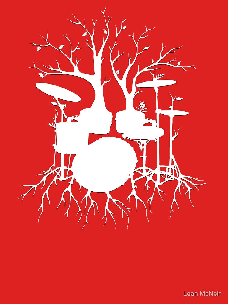 "Live the Beat to the Tempo of Creation" ~ drum tree art , version1 Classic T-Shirt