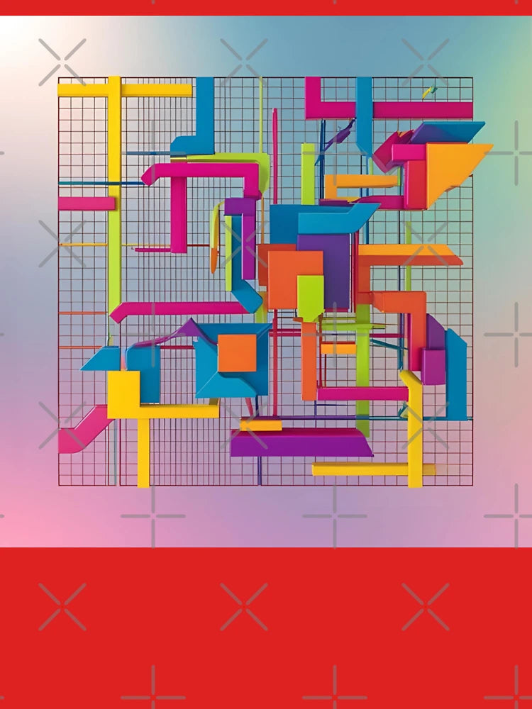 "Maze Craze β A Color Explosion in 3D" Classic T-Shirt