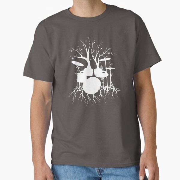 "Live the Beat to the Tempo of Creation" ~ drum tree art , version1 Classic T-Shirt