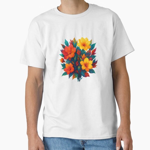 "Floral Symphony β Vivid Garden Bloom" Classic T-Shirt
