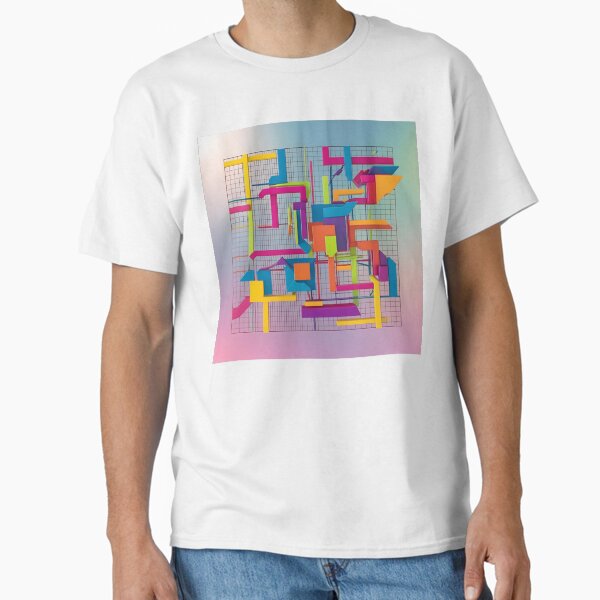 "Maze Craze β A Color Explosion in 3D" Classic T-Shirt
