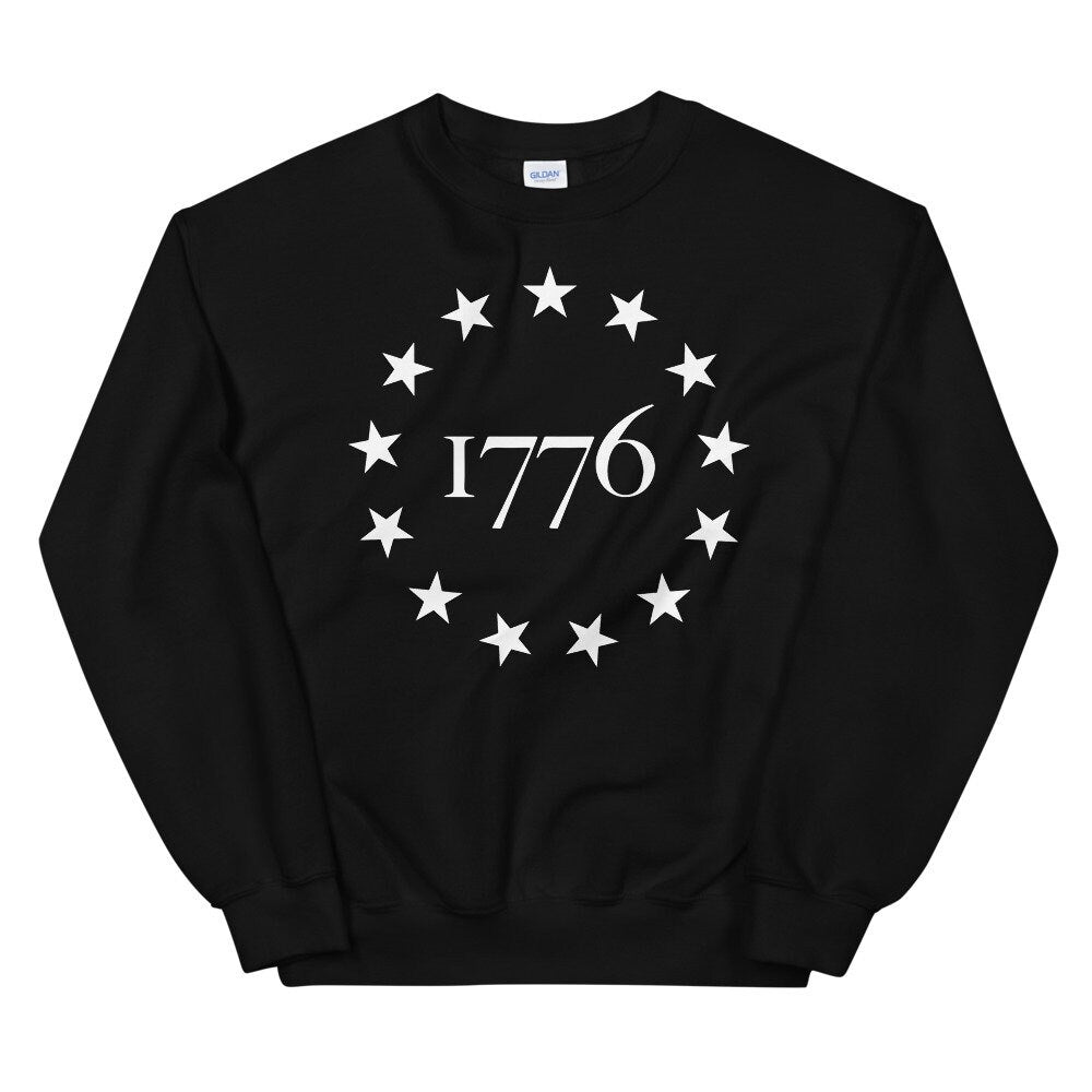 13 Star Betsy Ross Flag 1776 Sweatshirt | 1776 Sweatshirt | Patriotic Sweatshirt | Patriotic Gift | Unisex Sweatshirt